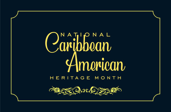 caribbean american heritage month, background template