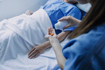 Male patient having consultation with doctor or psychiatrist who working on diagnostic examination...