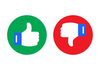 Thumbs up and thumbs down