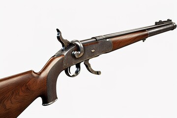 rifle isolated on white background. Generated by AI.