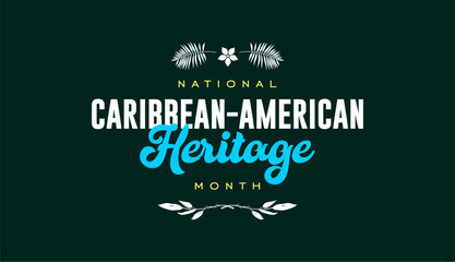 caribbean american heritage month, background template