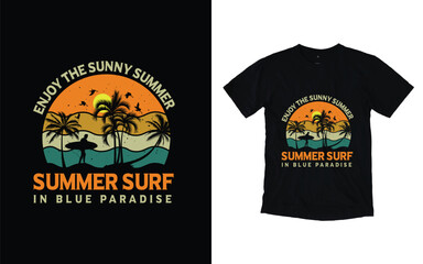 Summer t-shirt design, with tropical beach t-shirt design, Summertime Hawaii beach t-shirt design, Vintage Hawaii surfing label,
Hand-painted watercolor summer lettering