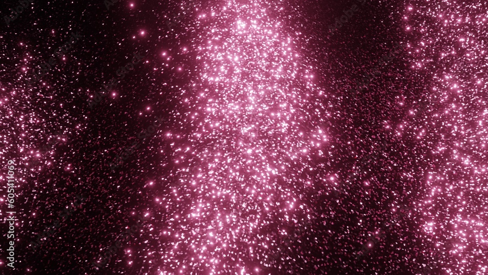 Poster abstract background with pink magic shiny glow glitter lines and waves. curved shapes swirl flow def