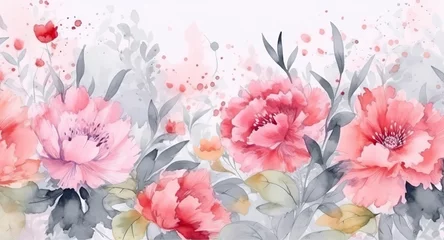 Behang Pink flowers  © MstAsma