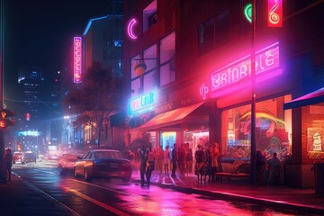 night city street