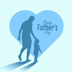happy fathers day background template flat design