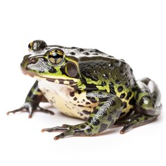 Frog isolated on white background, generate ai