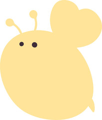 Bee yellow drawing cartoon design.