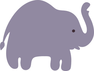 Elephant big drawing cartoon design.