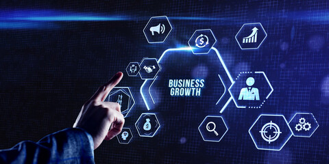 Internet, business, Technology and network concept. Business growth. Development and growth concept.