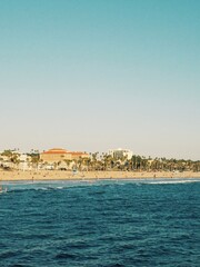 Fototapeta premium view of the sea and city