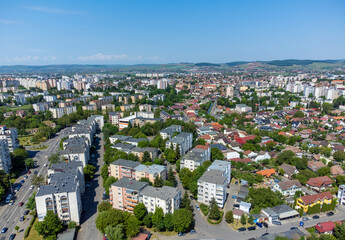 Fototapeta premium Aerial view of Targu Mures city - Romania