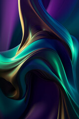 Fototapeta premium abstract background with waves, fantastic wallpaper fluid wallpaper