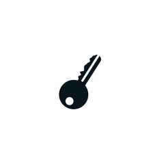 key isolated on , Key vector icon
