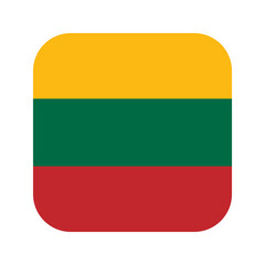 Lithuania flag simple illustration for independence day or election