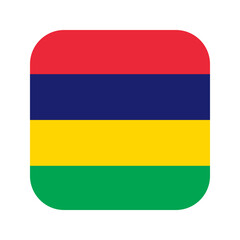 Mauritius flag simple illustration for independence day or election