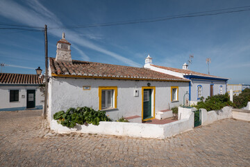 Fototapeta na wymiar Traditional houses in the historic village of Cacela Velha, Portugal