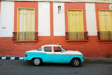 American Dodge Classic Car on Calle Cuba, Habana Vieja, Havana, Cuba