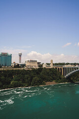 Naklejka premium View Across Into Canada From Niagra Falls