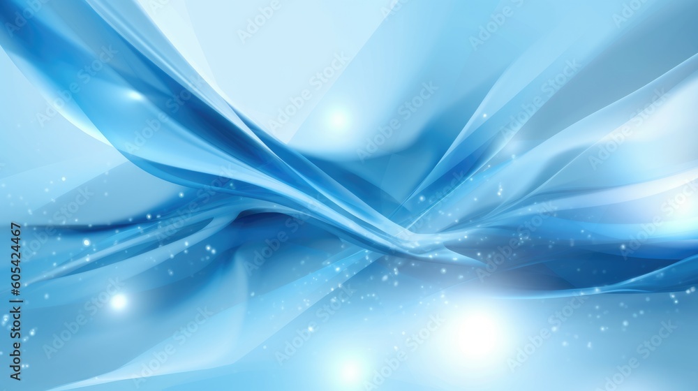 Poster abstract wave curve design background in shades of blue. generative ai aig21.