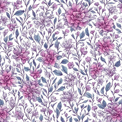 Fototapeta premium Spring flowers splash cartoon. AI generated illustration