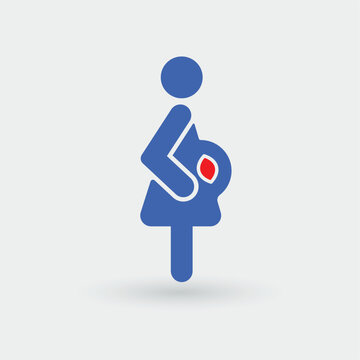 icone femme enceinte IVG - PMA - GPA 