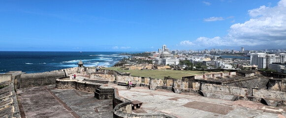 Fragment of fortifications of San Juan Puerto Rico