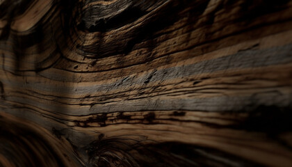 Nature's Texture: Weathered Wood Closeup. Generative AI.