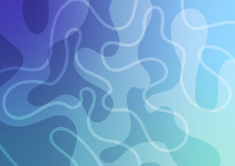 Abstract colorful art blue banner presentation decoration background