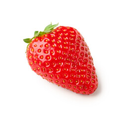 Fresh strawberry on white background