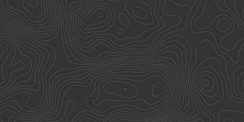 Abstract topographic wavy curve line background. Topography map pattern, Geographic curved relief. Topographic lines background. Vector illustration.