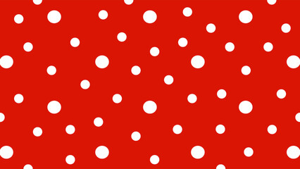 Red background with white dots