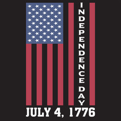 Obraz premium Independence day July 4, 1776 design day