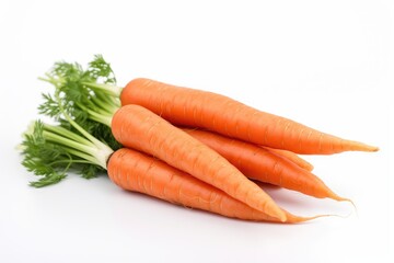 Carrot isolated on white background. Generative Ai