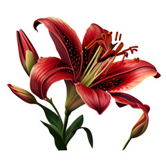 red lily  Ai generated image