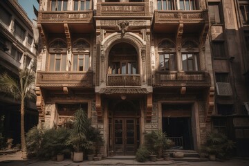 Fototapeta na wymiar building in Egypt. Generative AI