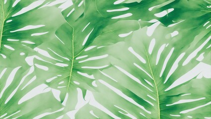 Tropical leaf,l eaves collection for design. creative and minimal art nature background.decoration pattern, generative ai