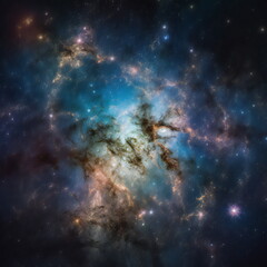 A Vast and awe-inspiring universe, showcasing countless stars, galaxies, and cosmic wonders, inviting contemplation and exploration of the mysteries of space, generative Ai