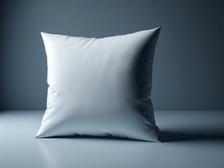 Fototapeta na wymiar Blank white soft square pillow mockup | Square pillow mockup on isolated background