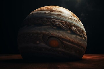 In-depth and lifelike representation of Jupiter. Generative AI