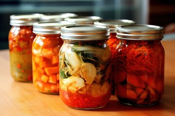 Kimchi is a traditional Korean banchan consisting Food Photography