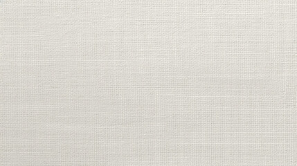 White/Cream Linen Paper Fabric Texture Background - Textile Material - Generative AI