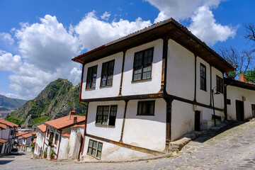 An old Ottoman house on a hill in Amasya city