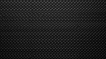 Black Embossed Cross Stitch - Paper or Fabric Texture Background - Textile Material - Generative AI