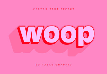 Bold 3d Text Effect Mockup