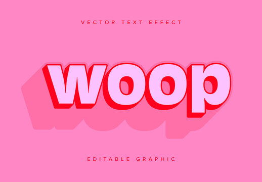 Bold 3d Text Effect Mockup