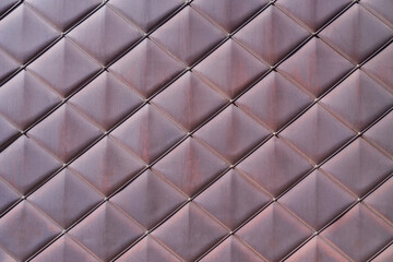 Metal texture of decorative iron roof, background.