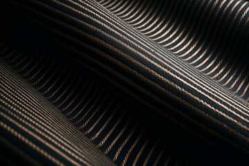 Thin diagonal striped background material. Generative AI