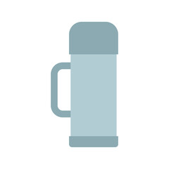 Vacuum thermos flask icon. Sealed thermal bottle for hot and cold drinks.