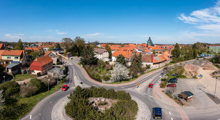 Naklejka premium Luftbildaufnahmen aus Harzgerode